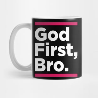 God First Bro Red Mug